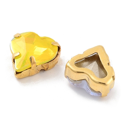 Сердце опал пришить стразами RGLA-G024-08A-G-1