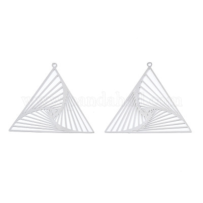 Не тускнеющие филигранные подвески из нержавеющей стали 201 STAS-S118-053-1