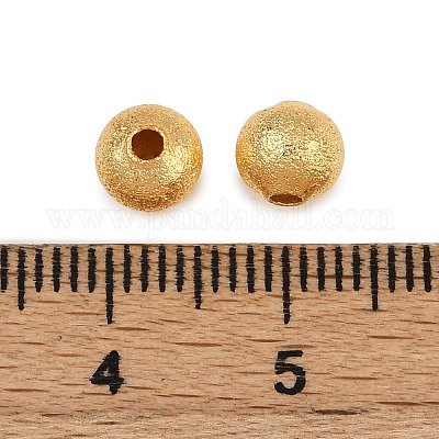 Текстурированные латунные бусы KK-P309-01A-G-1