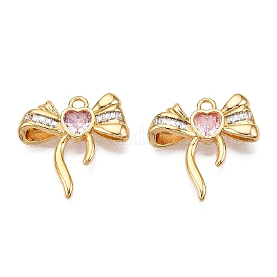 Подвески из латуни с прозрачным фианитом KK-T073-01G-1