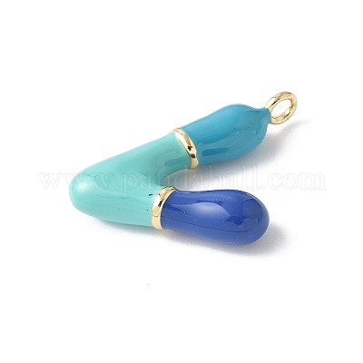 Латунь эмаль подвески KK-E093-03G-V-02-1