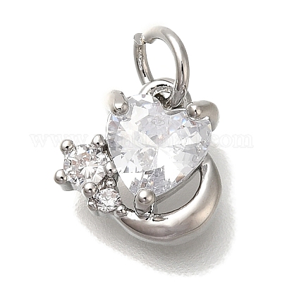 Стойки обшивки латунь микро проложить кубическую прелесть диоксида циркония KK-I720-68P-1