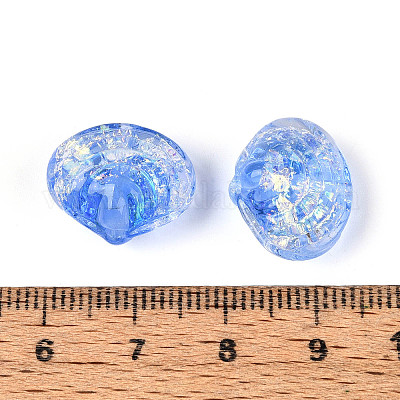 Нити из фольгированных бусин лэмпворк ручной работы FOIL-T008-03E-1