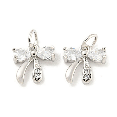 Покрытие стойки латунь микропаве прозрачные подвески из кубического циркония KK-B093-01B-P-1