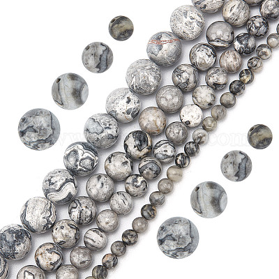 4 нити 4 стилей натуральный камень карта/камень пикассо/яшма пикассо бусины нити G-GO0001-46-1