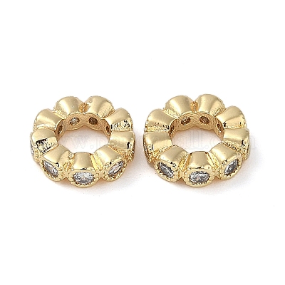 Латунные прозрачные кубические циркониевые соединительные кольца KK-U045-10G-1