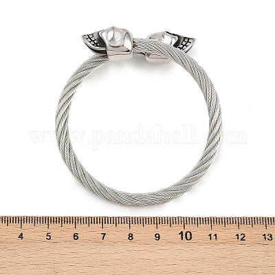 Браслеты из нержавеющей стали 304 для мужчин и женщин BJEW-H631-05C-AS-1