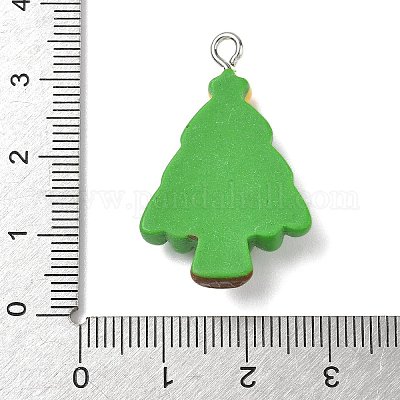 Подвески из непрозрачной смолы на рождественскую тематику RESI-I344-03P-02-1