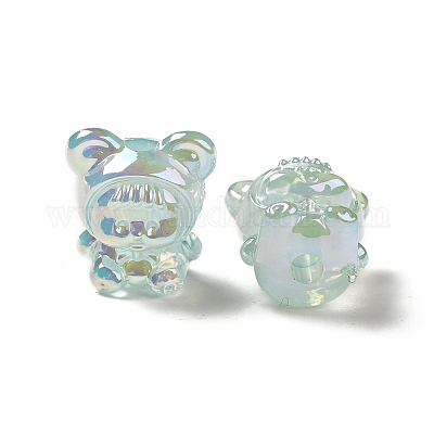 УФ-покрытие радужными переливающимися акриловыми бусинами PACR-M002-01A-1