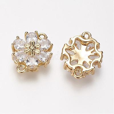 Латунные микро проложить класса AAA кубического циркония соединения ZIRC-G086-17G-NR-1