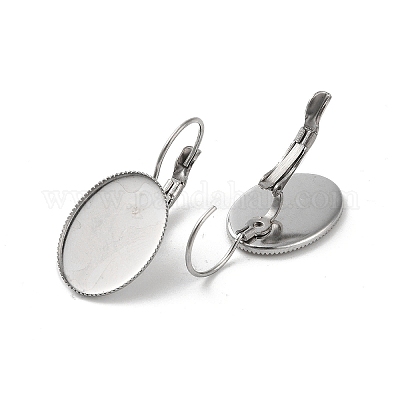 Фурнитура для сережек-колец из не тускнеющей нержавеющей стали марки 304 STAS-K278-08A-P-1