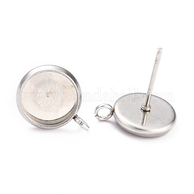 Серьги-гвоздики из нержавеющей стали 304 STAS-B003-01P-1