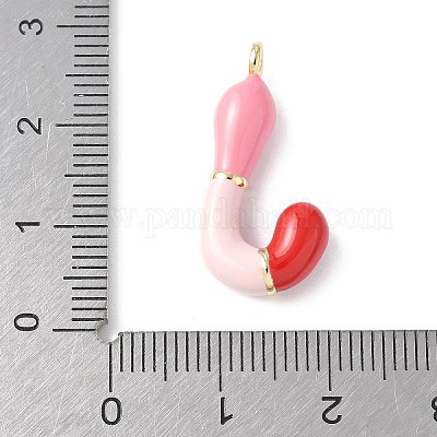 Латунь эмаль подвески KK-E093-03G-J-01-1