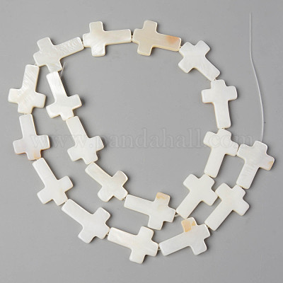 Нити бусин из натуральных пресноводных ракушек&nbsp;SHEL-N026-74-1