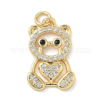 Латунные микро проложить кубического циркония подвески KK-L239-042G-1