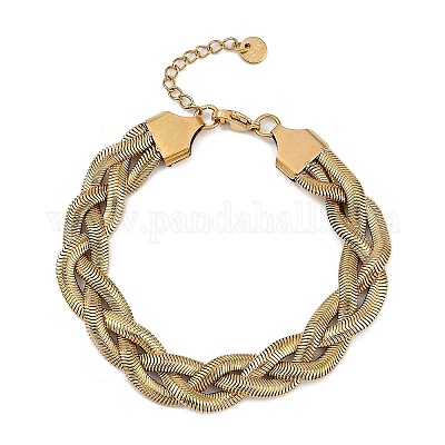 Браслеты из нержавеющей стали 304 для женщин BJEW-U012-01G-1