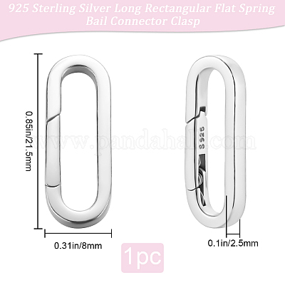 1 шт. 925 кольца-пружинки из стерлингового серебра FIND-BBC0003-39-1
