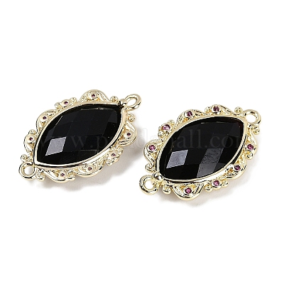 Натуральный обсидиан ограненные конский глаз звенья G-B126-02G-07-1