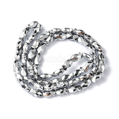 Стеклянные бусины с гальваническим покрытием  EGLA-F157-FP02-1