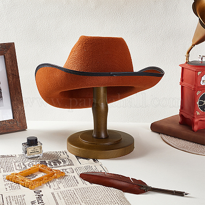 Вешалка для шляп из каучукового дерева в форме купола ODIS-WH0025-254A-1