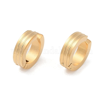 Клипсы из нержавеющей стали 304 с ионным покрытием (IP) EJEW-M001-11G-1