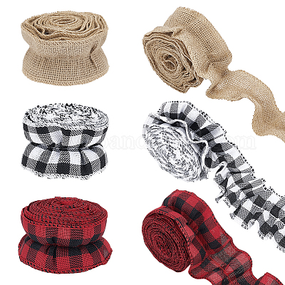 6 рулон 3 видов мешковины и полиэстеровой ленты OCOR-GA0002-34-1