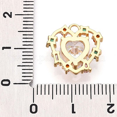 Латунные микро проложить кубического циркония подвески KK-N261-12G-1