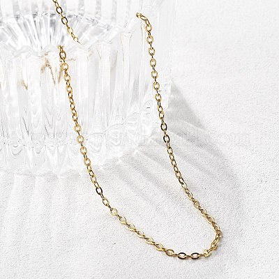 Ионное покрытие (ip) 304 нержавеющая сталь кабель цепь ожерелье STAS-T040-PJ205-60-1