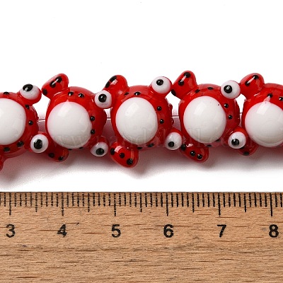 Бусы лэмпворк ручной работы LAMP-Z010-02B-1