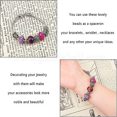 Европейские бусины из нержавеющей стали 304 STAS-UN0003-93AS-1