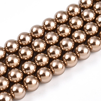 Выпечка из окрашенного перламутрового стекла жемчужные бусинки HY-N002-6mm-A06-1