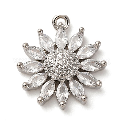 Латунные микро проложить кубического циркония подвески KK-I276-03P-02-1