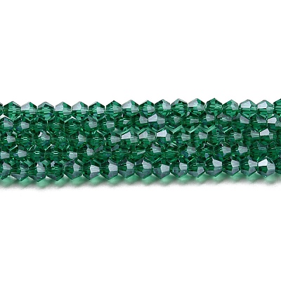 Прозрачные стеклянные бусины гальваническим пряди EGLA-A039-T4mm-A10-1