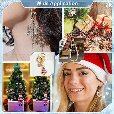 12шт 6 стиля латунные микропаве прозрачные кубические подвески из циркония KK-PH0012-24-1