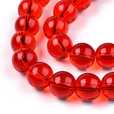 Прозрачные стеклянные бусины GLAA-T032-T10mm-09-1