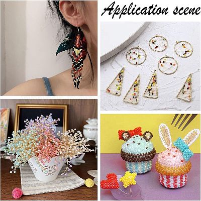 300 г 15-х цветных стеклянных бусин SEED-NB0001-30-1