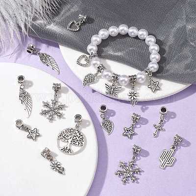 50шт 10 стиля сплава европейские висячие подвески в тибетском стиле PALLOY-CJ0002-74-1