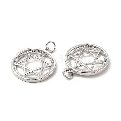 Латунные микро проложить кубического циркония подвески KK-E068-VB428-1