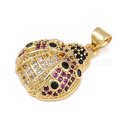 Латунные микро проложить кубического циркония подвески KK-A260-07A-G-1