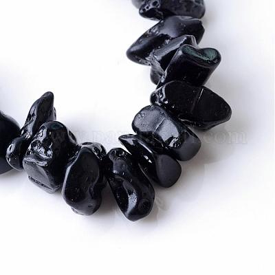 Естественно тектитовых шарик нити G-R356-03-1