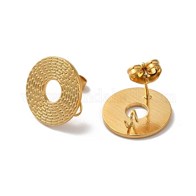 Фурнитура для сережек-гвоздиков из нержавеющей стали 304 STAS-M314-01H-G-1