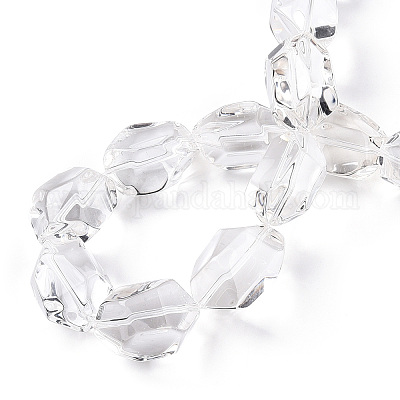 Нити из натурального кварцевого хрусталя класса ab+ G-R439-17C-1-1