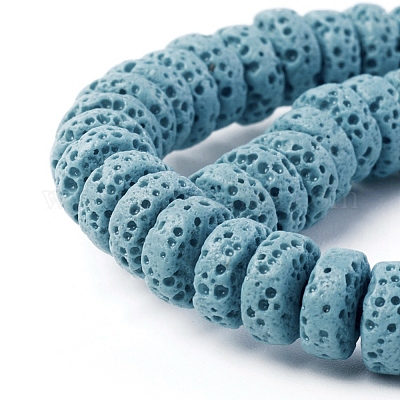 Бусы из натуральной лавы G-F671-02A-07-1