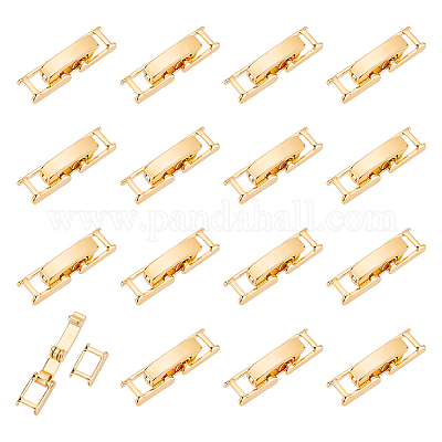 20 комплект экологически чистых латунных застежек для часовых ремешков KK-DC0001-63-1