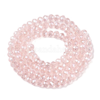 Стеклянные бусины с гальваническим покрытием  EGLA-A044-T3mm-A22-1