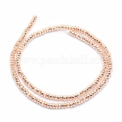 Гальванизировать немагнитных синтетический гематит бисер пряди G-L485-06D-LRG-1