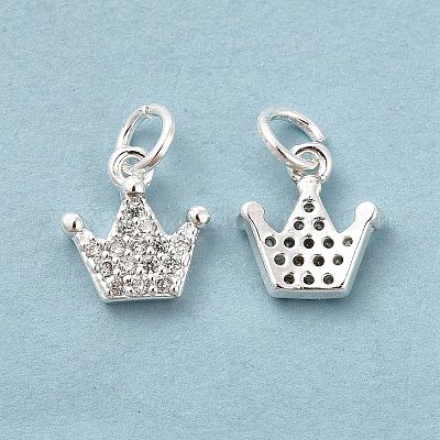 Покрытие стойки латунь микропаве прозрачные подвески из кубического циркония KK-E081-14S-1