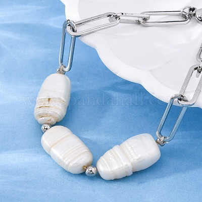 Браслеты-цепочки из нержавеющей стали 304 для женщин BJEW-A036-02P-1