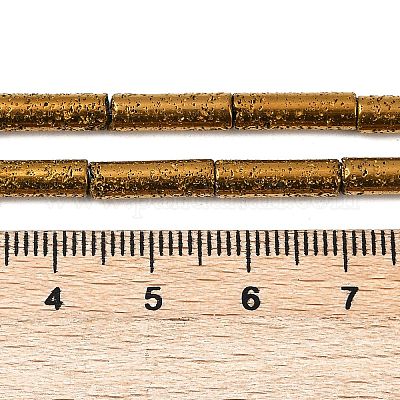 Гальванические бусины из натуральной лавы G-K388-03B-01-1