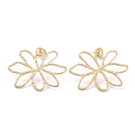 Серьги-гвоздики из нержавеющей стали 304 EJEW-H115-03G-1